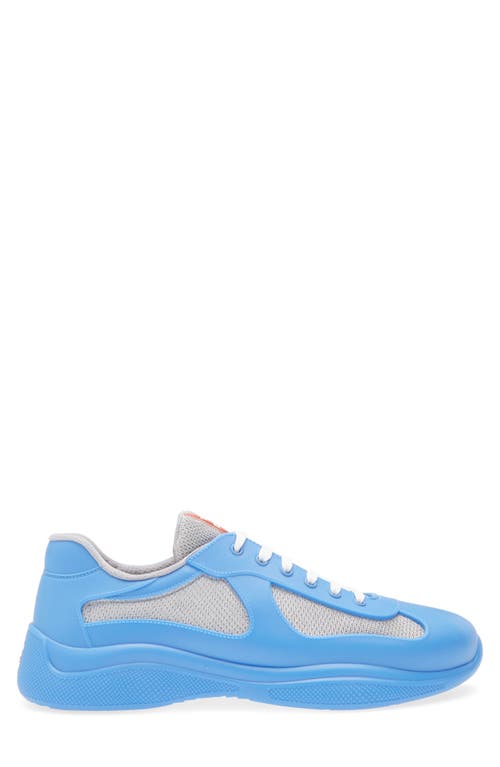 Prada America's Cup Low Top Sneaker In Blue