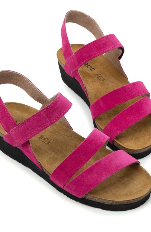 Naot 'kayla' Sandal In Fuchsia Suede