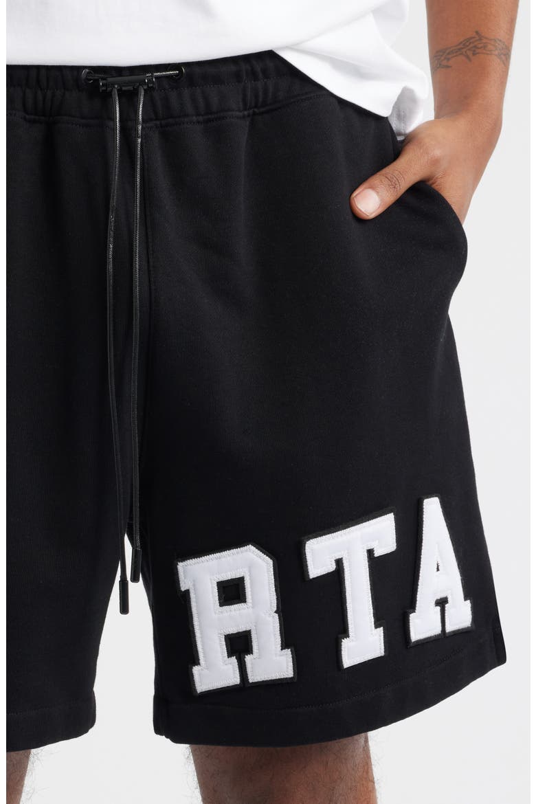 Owen Cotton Drawstring Sweat Shorts, Alternate, color, BLACK COLLEGIATE