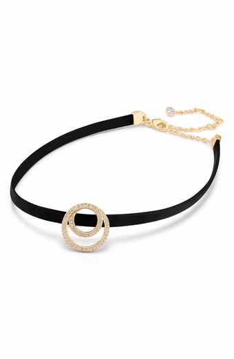 Cubic Zirconia Interlocking Circles Choker