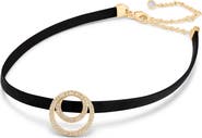 CZ by Kenneth Jay Lane Cubic Zirconia Interlocking Circles Choker