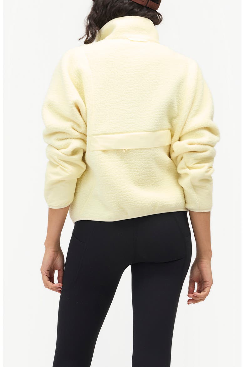 Pieper Water Repellent Recycled Polyester Fleece Quarter Zip Top, Alternate, color, CHARDONNAY