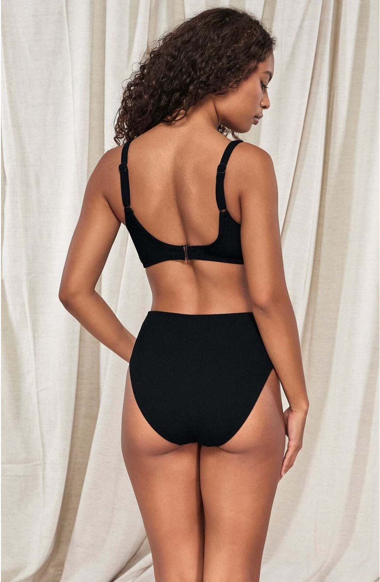 Pacifica by Sunsets Oceana Bikini Swimsuit Top - D Cup, Alternate, color, Black Pacifica