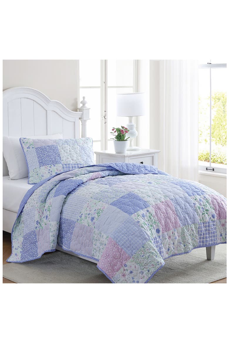 Parker Patchwork Quilt Set, Alternate, color, HEATHER PURPLE