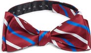 CLIFTON WILSON Stripe Silk Bow Tie
