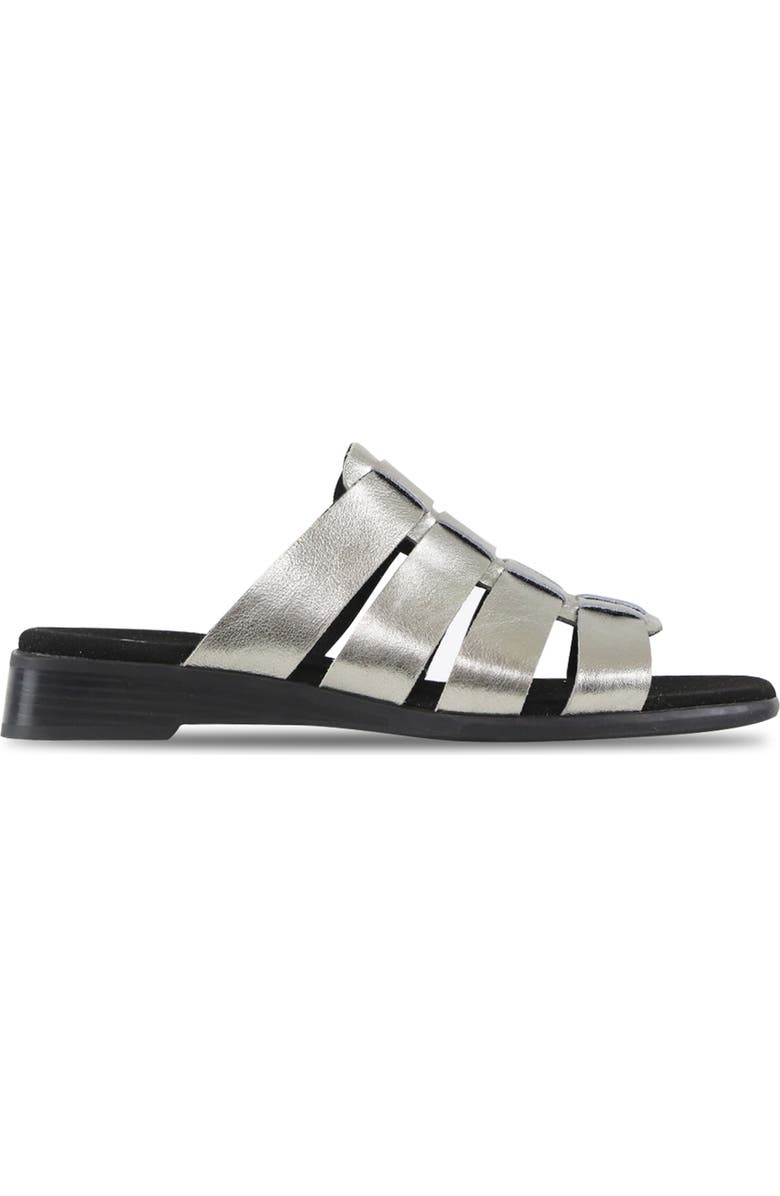 Munro Carrera Sandal, Alternate, color, Silver Metallic Calf Leather