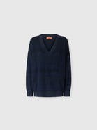 Missoni Zig Zag Viscose And Wool V-neck Sweater