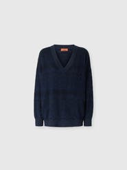 Missoni Zig Zag Viscose And Wool V-neck Sweater
