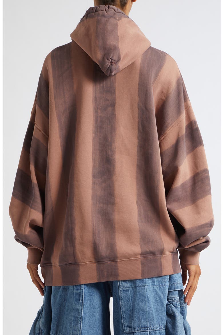 Soft Heart Oversize Fleece Hoodie, Alternate, color, EARTH STRIPE