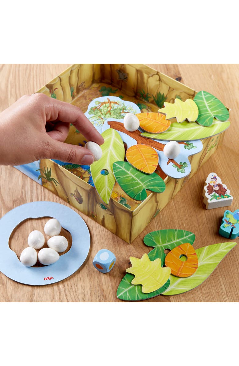 HABA Teetering Treetops Stacking Dexterity Board Game- Kids Ages 3 and up, Alternate, color, Multi