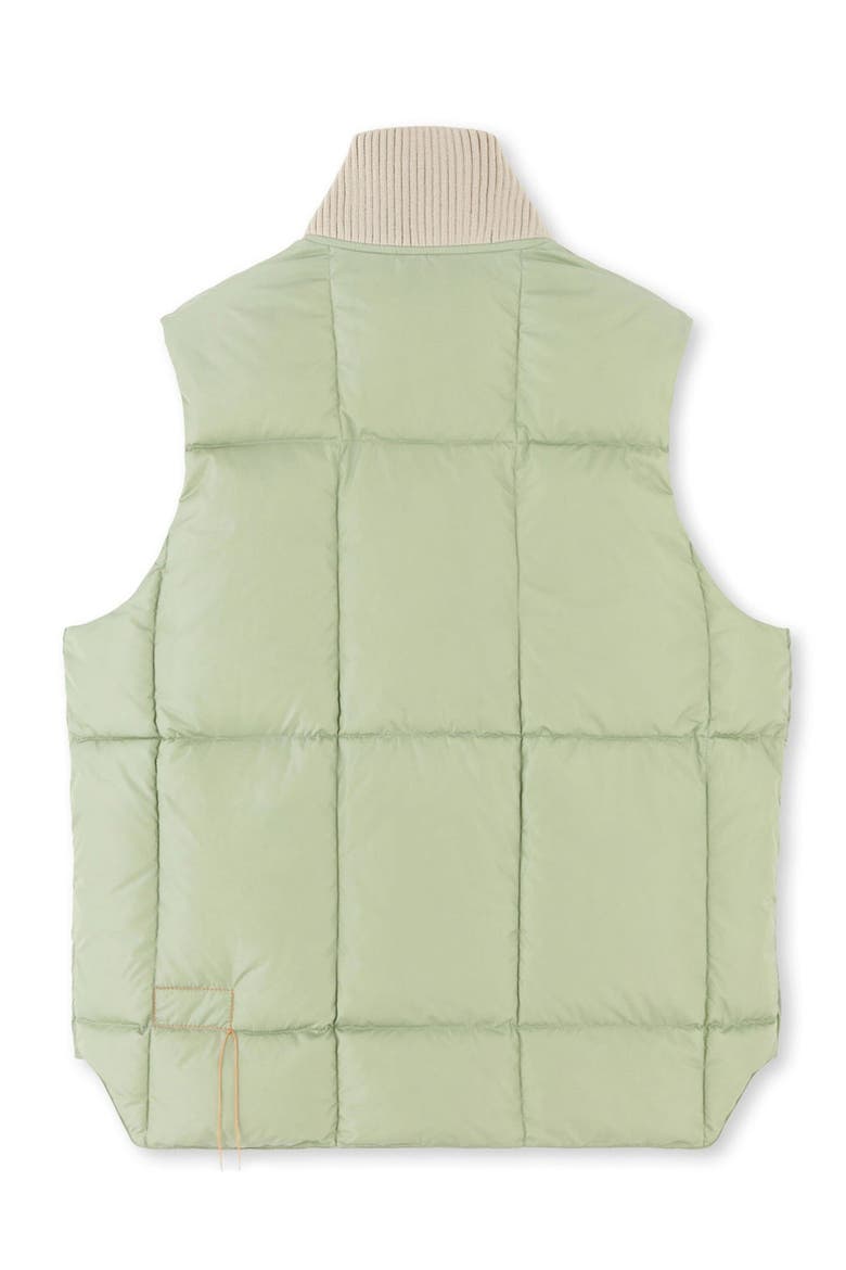 Yellow Down Vest, Alternate, color, LIGHT GREEN