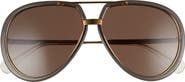 Gucci 61mm Aviator Sunglasses