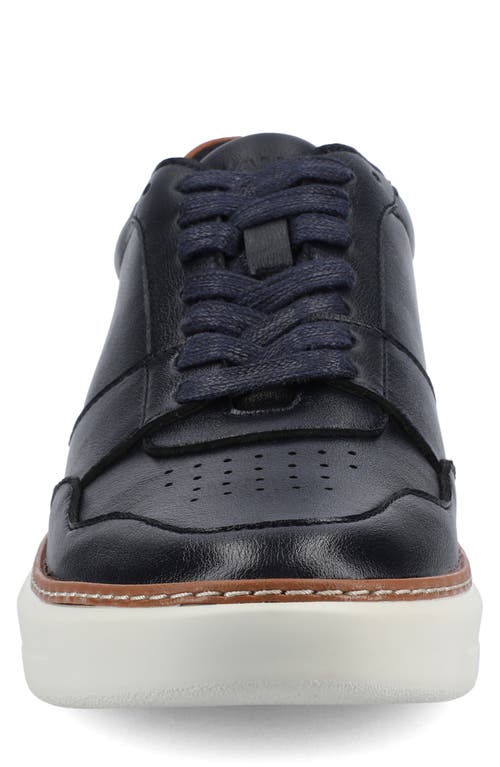 Vance Co. Vance Mens Hustle Perforated Low Top Court Sneaker In Blue
