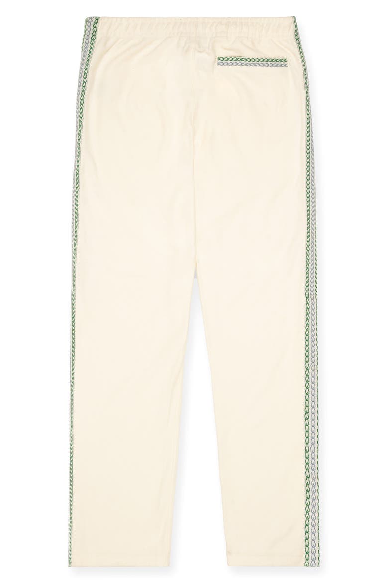 Reverse Terry Track Pants, Alternate, color, ECRU