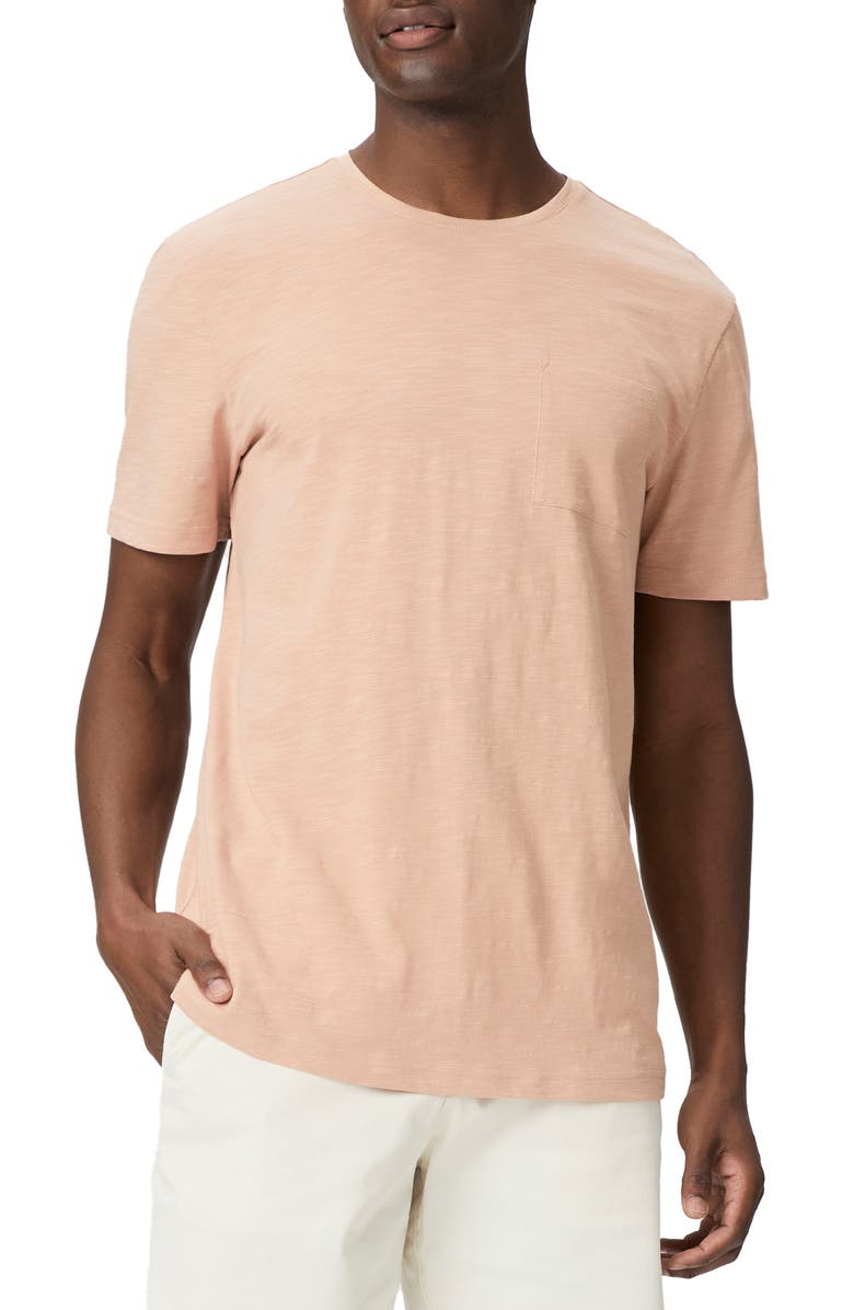 PAIGE Kenneth Cotton Slub T-Shirt, Main, color, Cloud Sunr