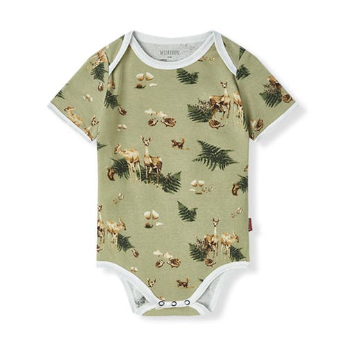 Milkbarn Organic Cotton One Piece In Green