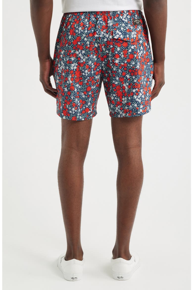 Warwick Stretch Drawstring Shorts, Alternate, color, NAVY/ RED