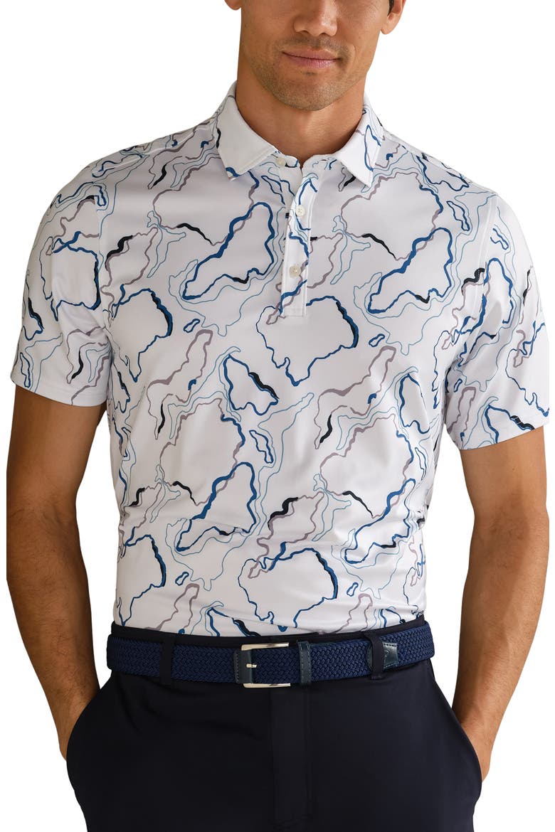Drive Time Performance Polo, Main, color, WHITE CAMO