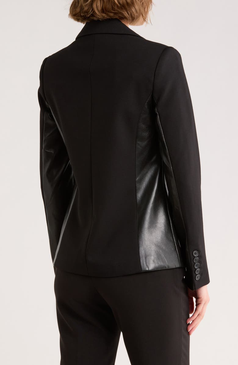 JASON WU Mixed Media Blazer, Alternate, color, Black