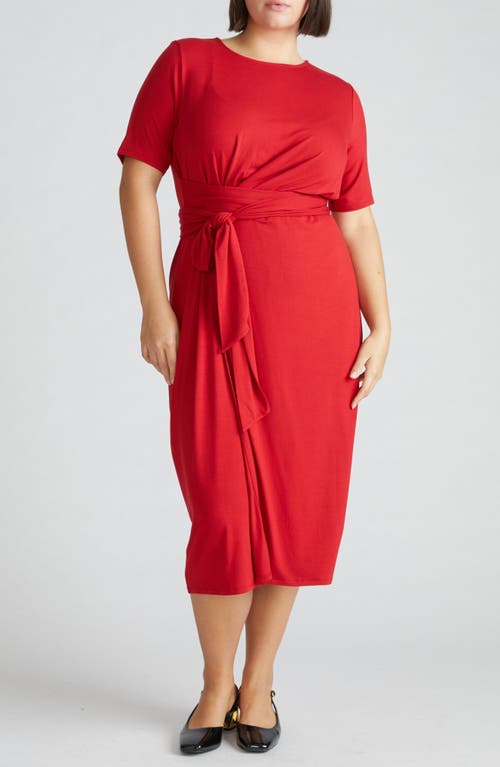 Universal Standard Plus Size Delilah Liquid Jersey Dress In Red