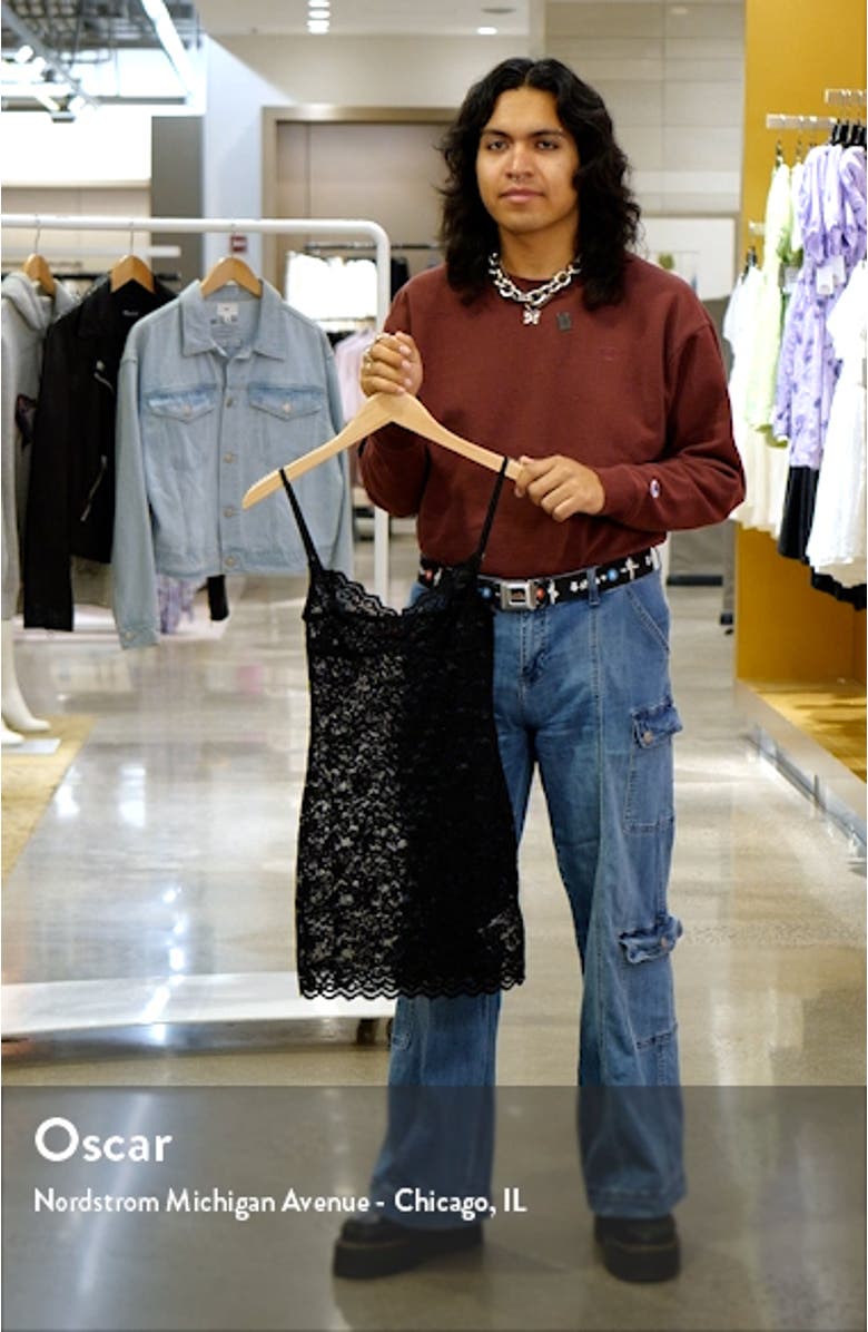 Melia Sheer Lace Body-Con Dress, sales video thumbnail