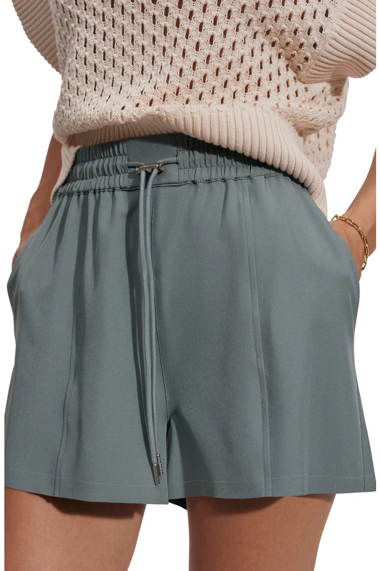Barket Woven Shorts, Alternate, color, DARK FOREST