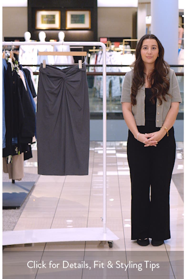 Twist Front Midi Skirt video