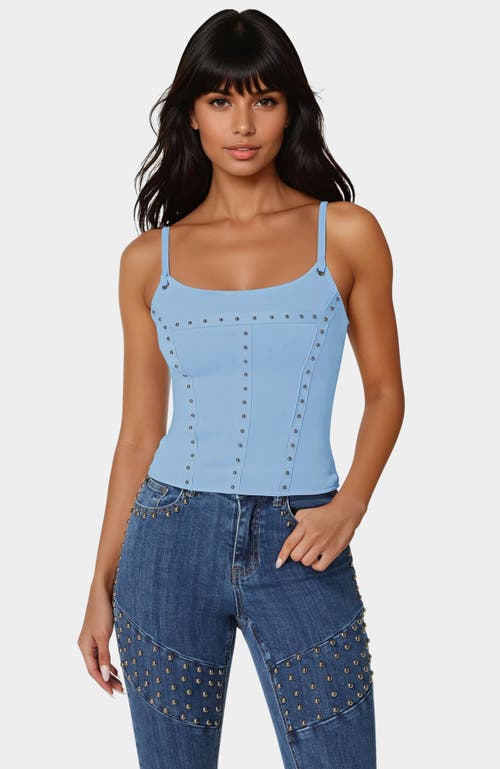 Bebe Studded Corset In Blue