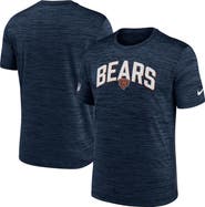 Nike Men's Nike Navy Chicago Bears Sideline Velocity Athletic Stack Performance T-Shirt
