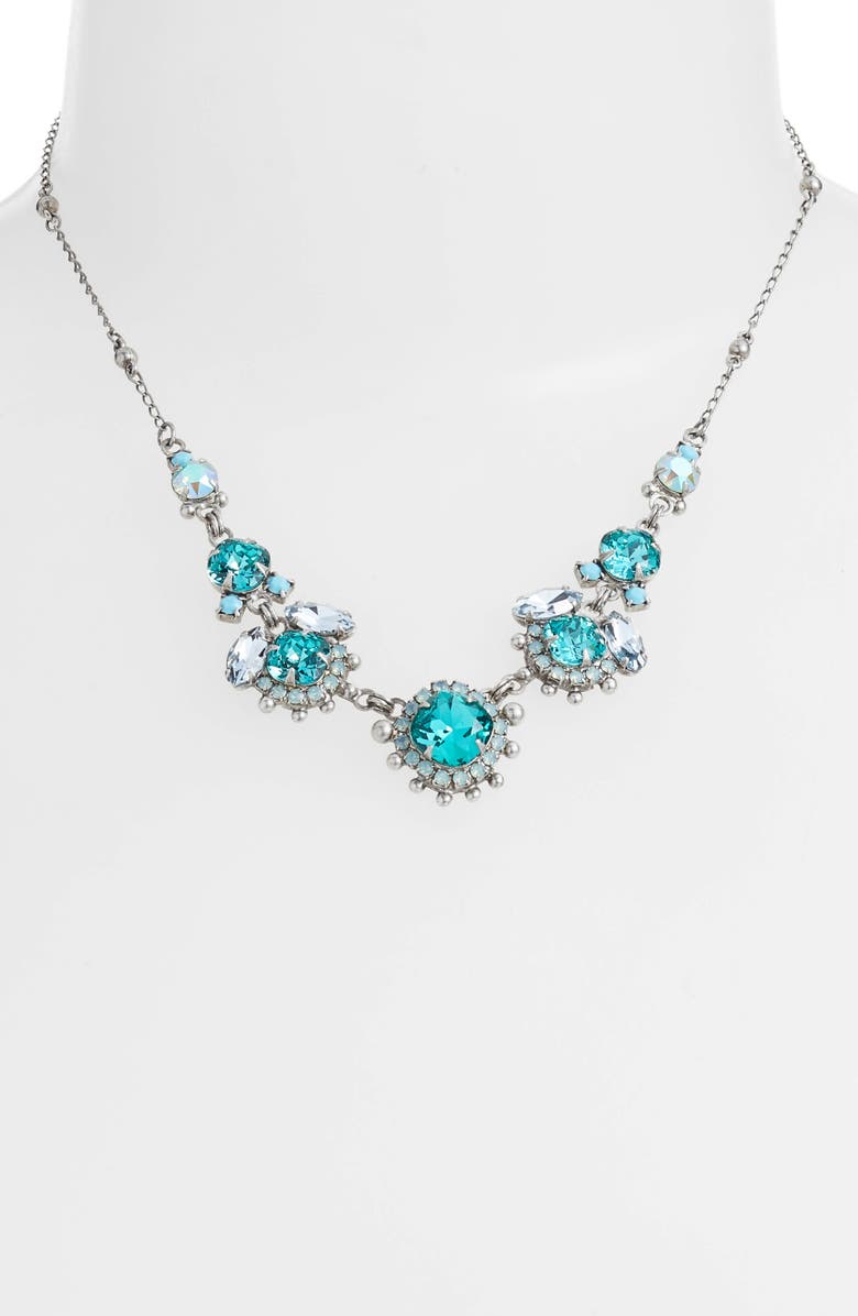 Sorrelli California Poppy Crystal Necklace, Alternate, color, 