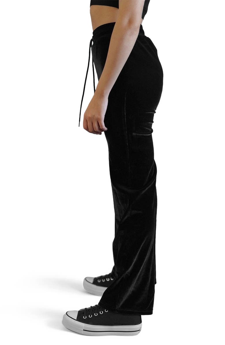 Blvck Velvet Sweatpants, Alternate, color, Black