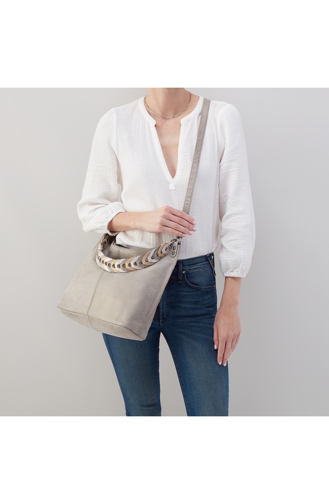 HOBO Pier Leather Shoulder Bag, Alternate, color, 