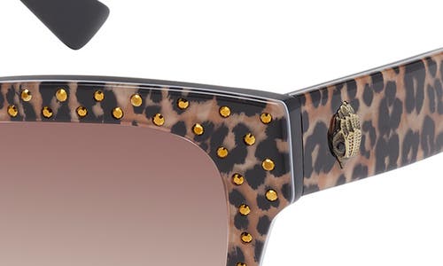 Kurt Geiger London 52mm Cat Eye Sunglasses In Brown