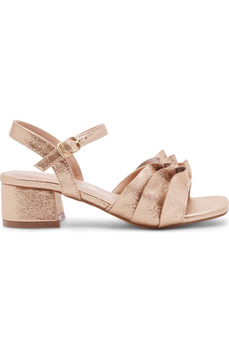 Steve Madden Kids' Press Ruffle Sandal, Alternate, color, Gold