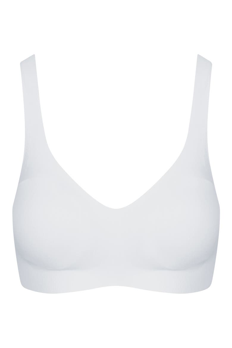 Butter Soft Support Bralette, Alternate, color, WHITE