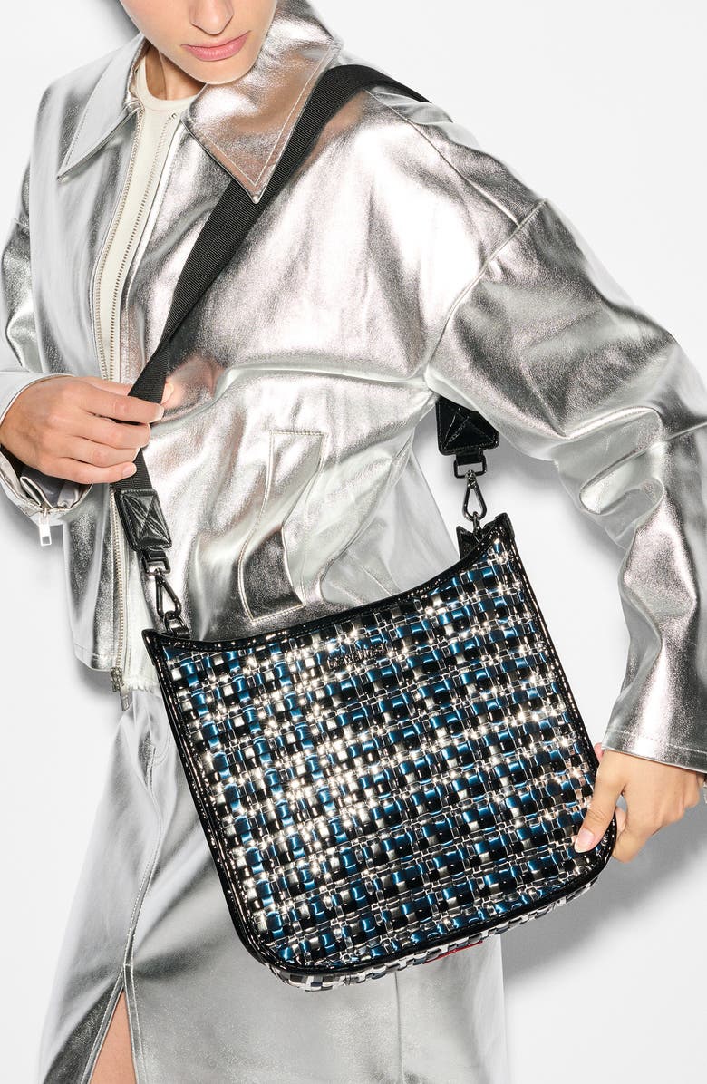 MZ Wallace Woven Nylon Box Crossbody Bag, Alternate, color,