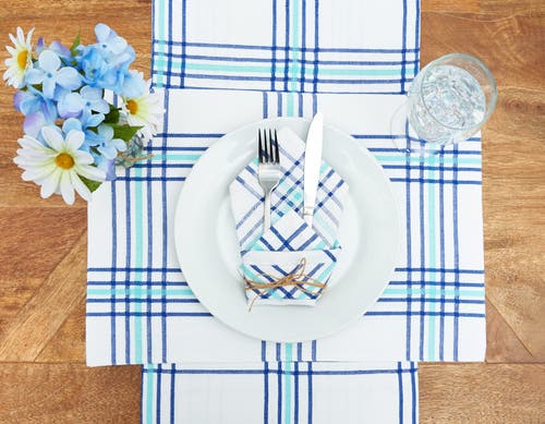 C & F Home C&f Home River Run Napkin 18" X 18" In Blue
