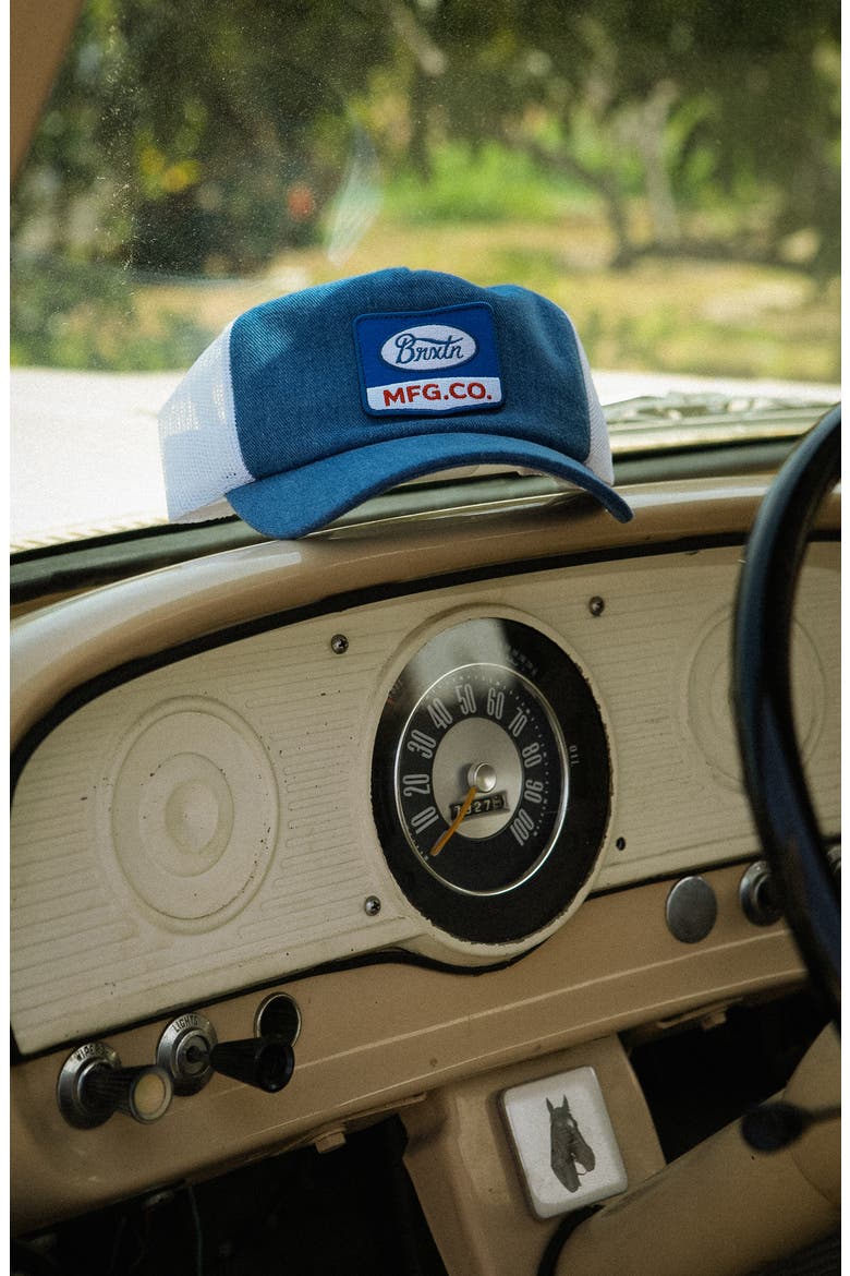 Phillips Netplus Trucker Hat, Alternate, color, DENIM/ WHITE