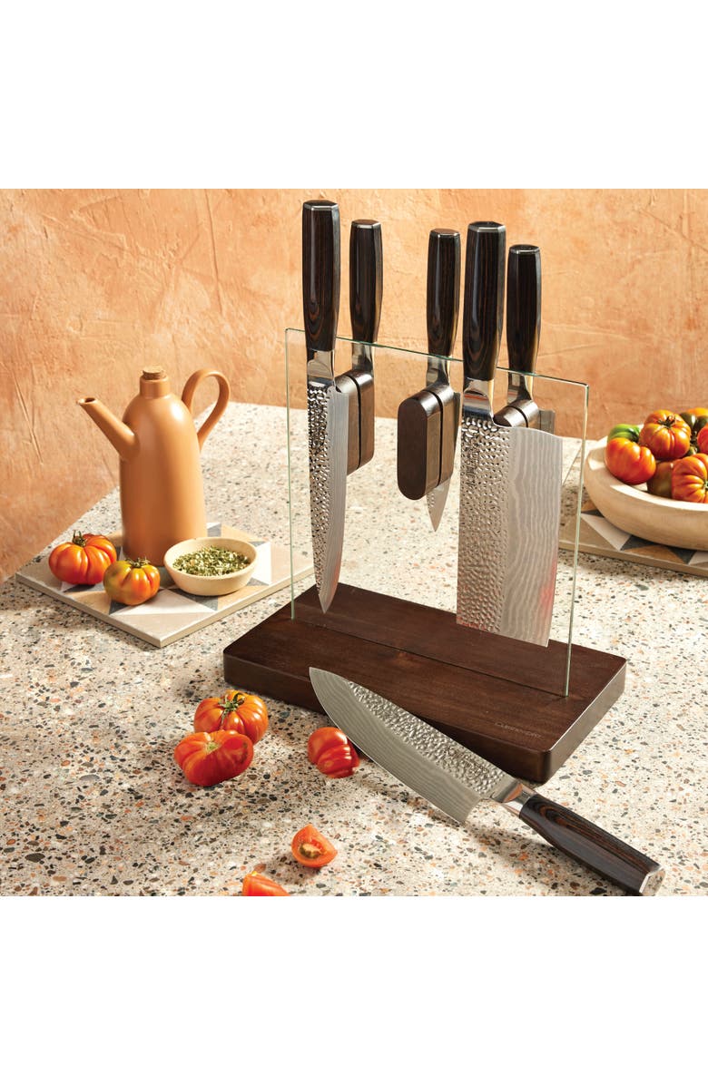 Cuisine::pro<sup>®</sup> Damashiro EMPEROR<sup>®</sup> 7-piece Hikari knife block, Alternate, color, Silver