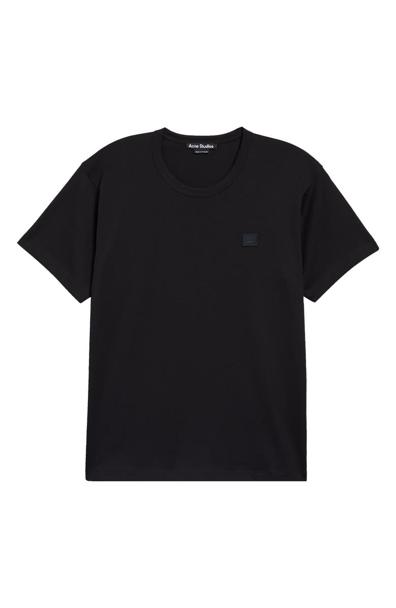 Acne Studios Face Patch Cotton Men's T-Shirt, Main, color,