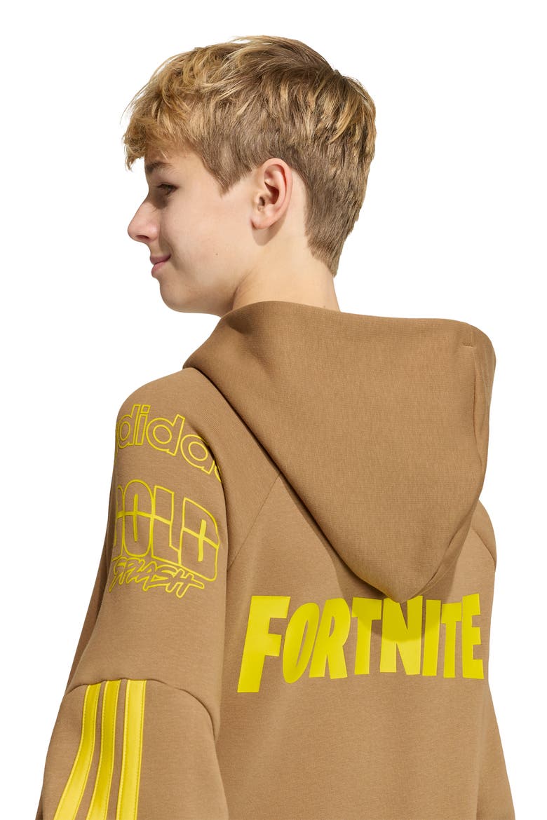 Kids' Fortnite Graphic Hoodie, Alternate, color, BROWN DESERT/ YELLOW