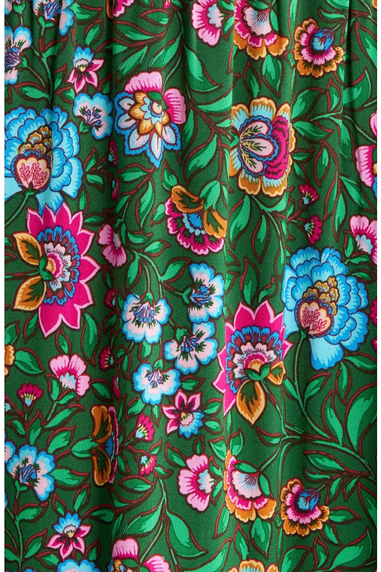 Tobie Floral Maxi Shirtdress, Alternate, color, KELLY-MULTI