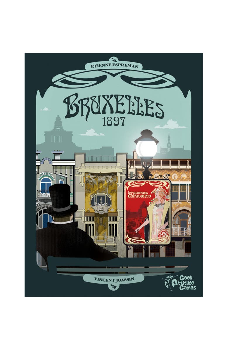 Geek Attitude Games Bruxelles 1897 Strategy Board Game, Kids, Alternate, color, Multicolored