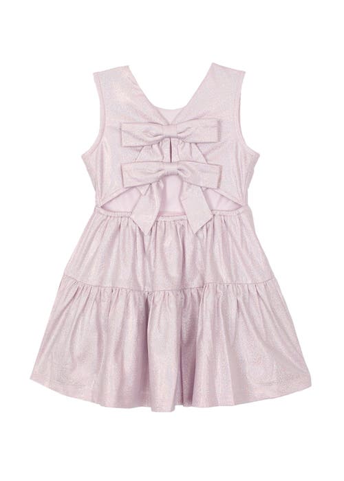 Isobella & Chloe Periwinkle Purple Layered Dress In Pink