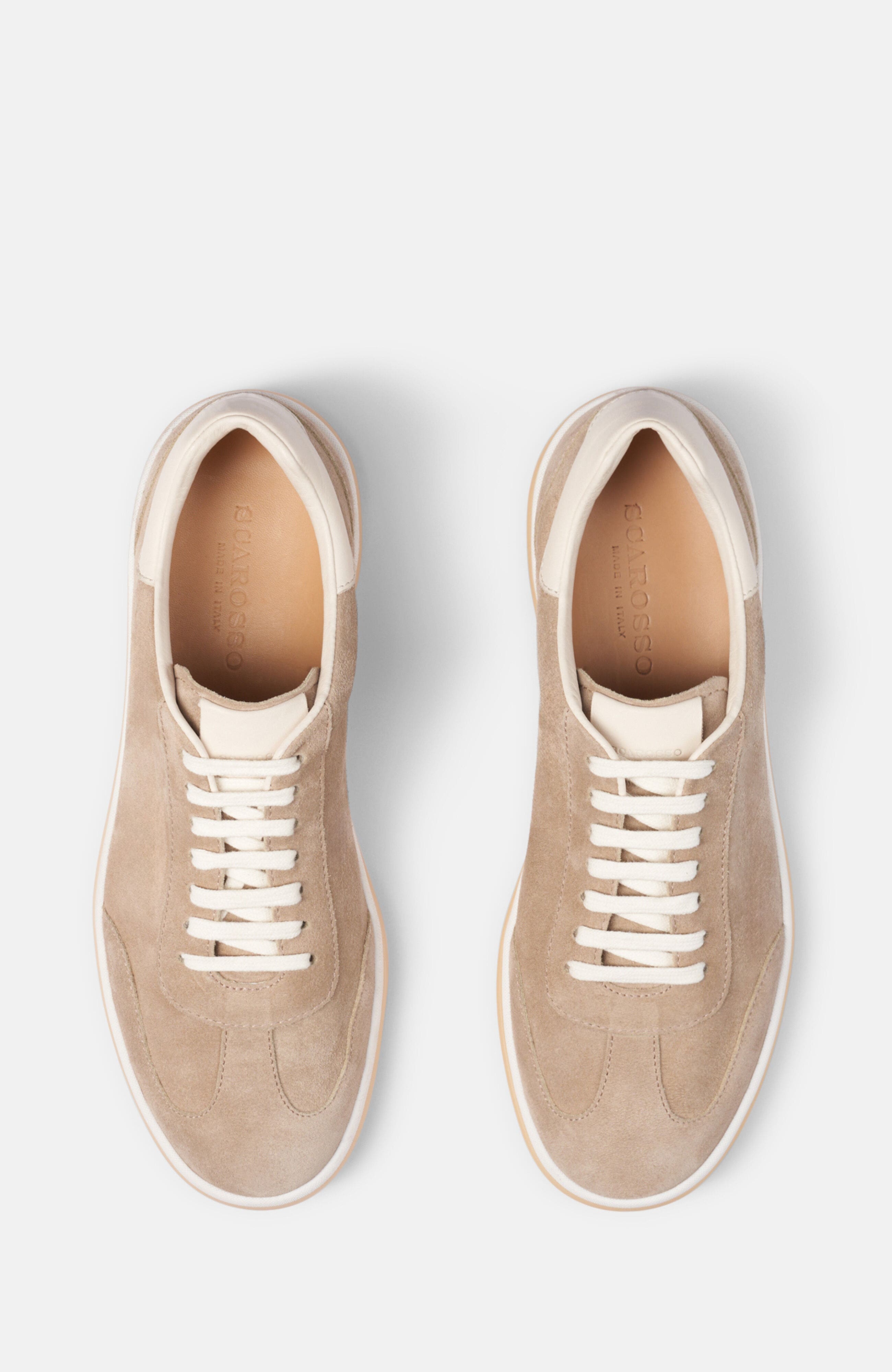 SCAROSSO Mattia Sneakers, Alternate, color, Taupe - Suede