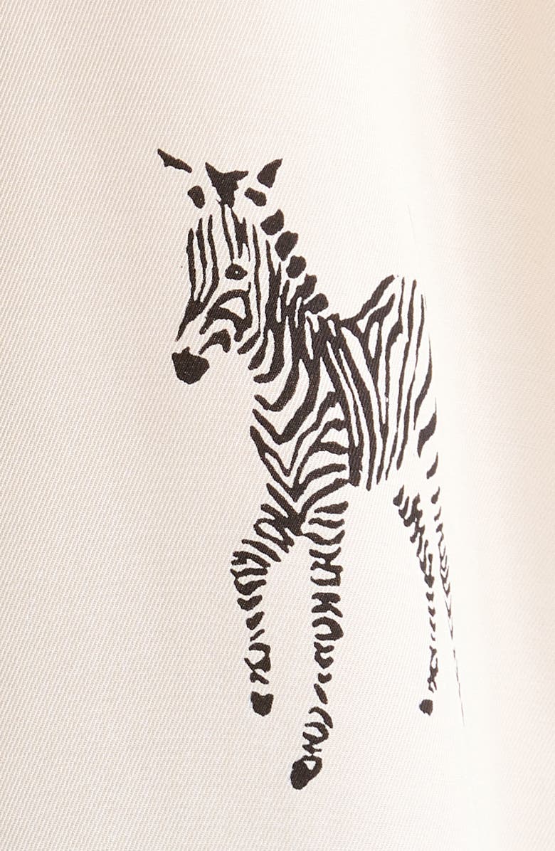 Rails Saige Zebra Print Button-Up Shirt, Alternate, color, Ivory Zebra