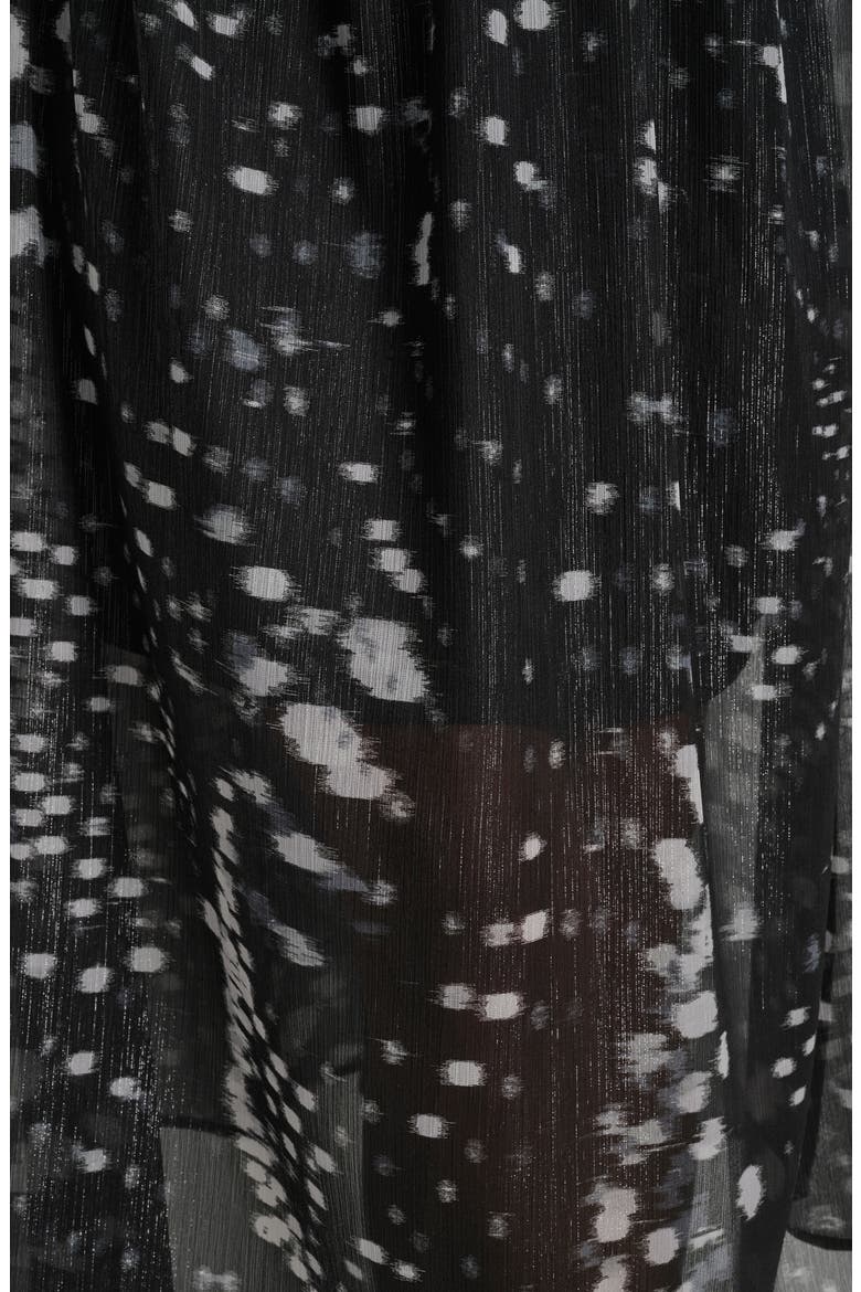 Shine Puff Sleeve Crinkle Chiffon Dress, Alternate, color, REFLECTED LIGHTS