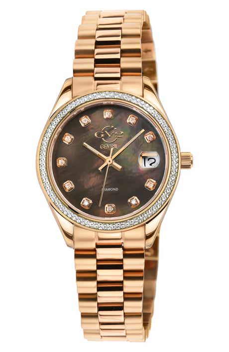 GV2 GEVRIL Women's Turin Swiss Diamond Watch, 32mm - 0.15 ctw