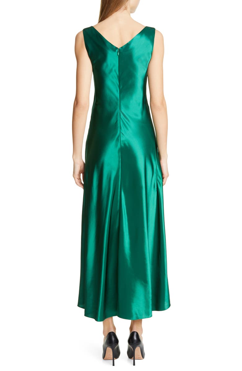 Sies Marjan High/Low Satin Dress, Alternate, color, 