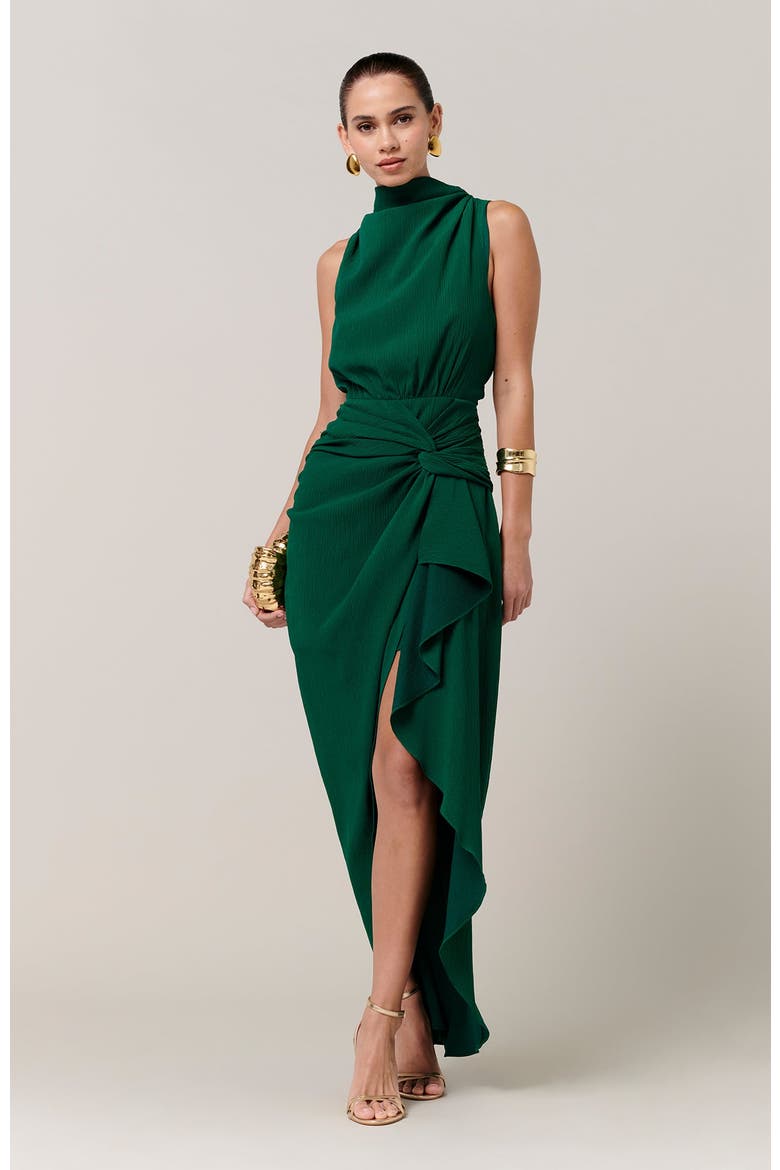 Ursula Midi Dress, Alternate, color, Emerald